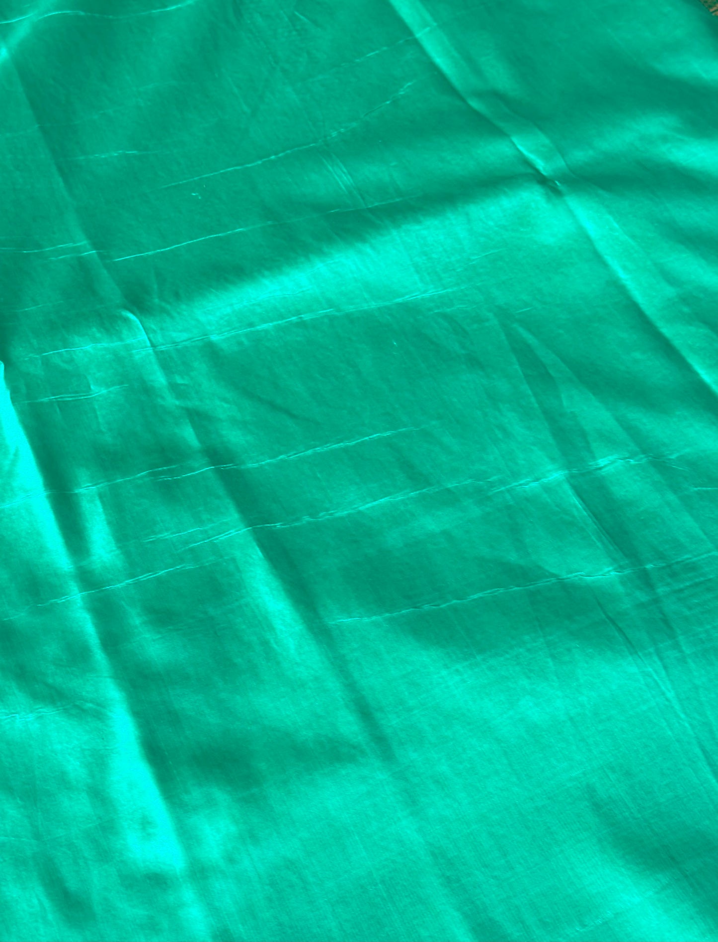 Sea Green Banarasi Katan Silk Saree