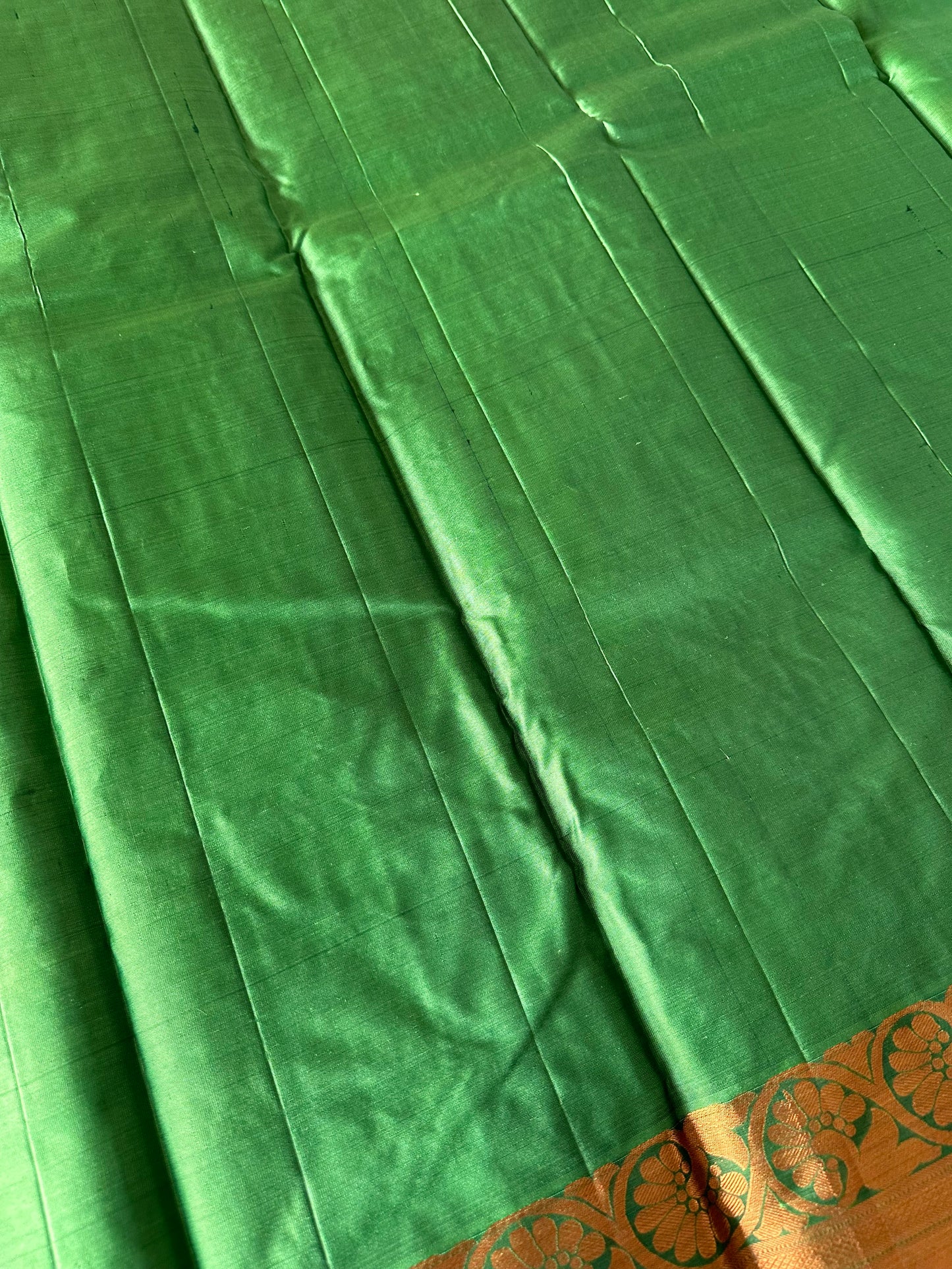 Fresh Green Kanjivaram Pure Silk Saree