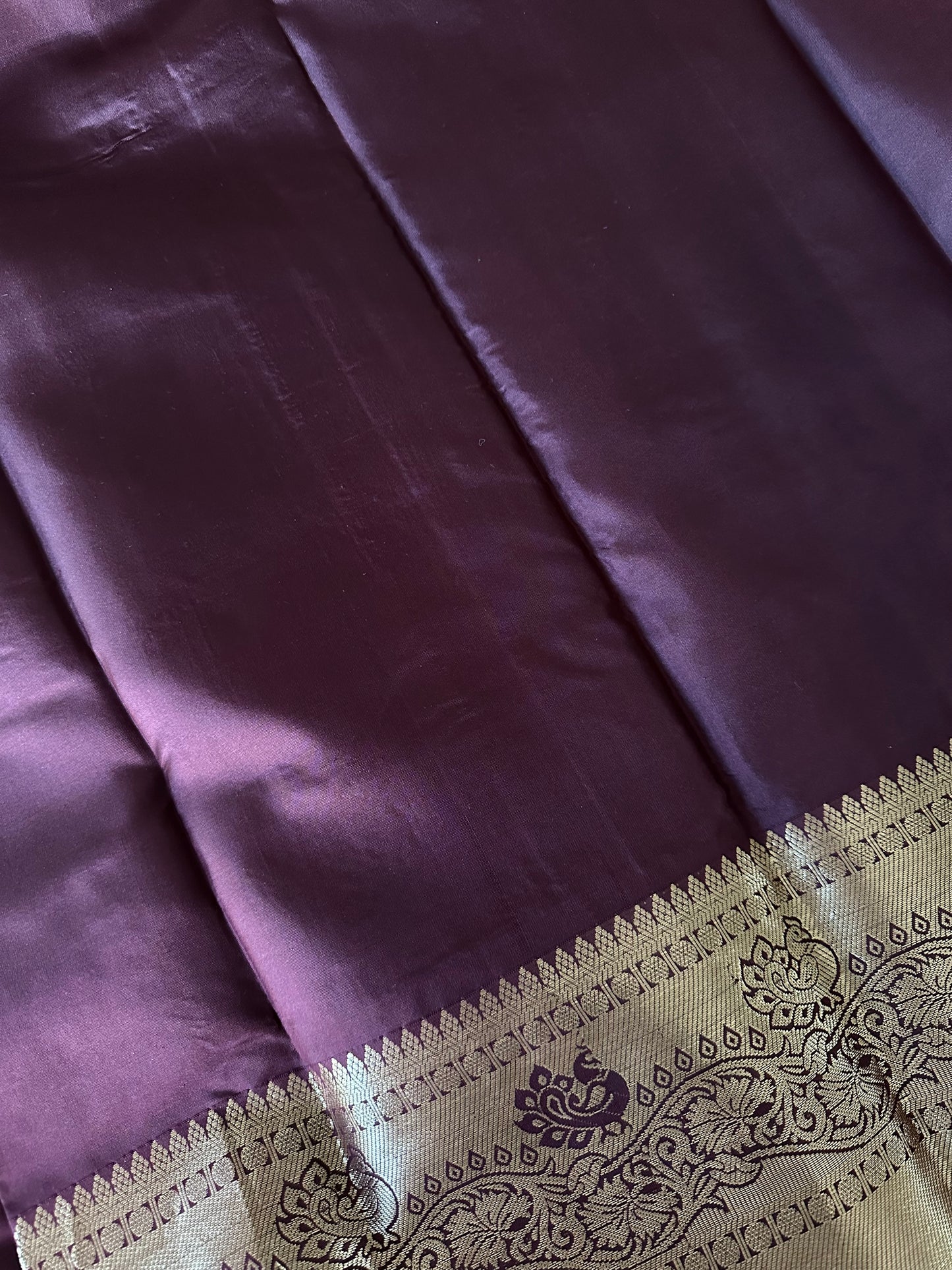 Dark Hazelnut Kanjivaram Pure Silk Saree