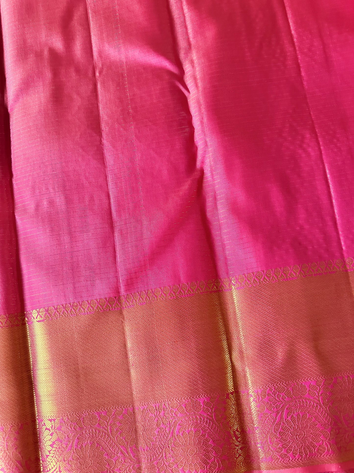 Sweet Pink Kanjivaram Pure Silk Vaira Oosi Saree