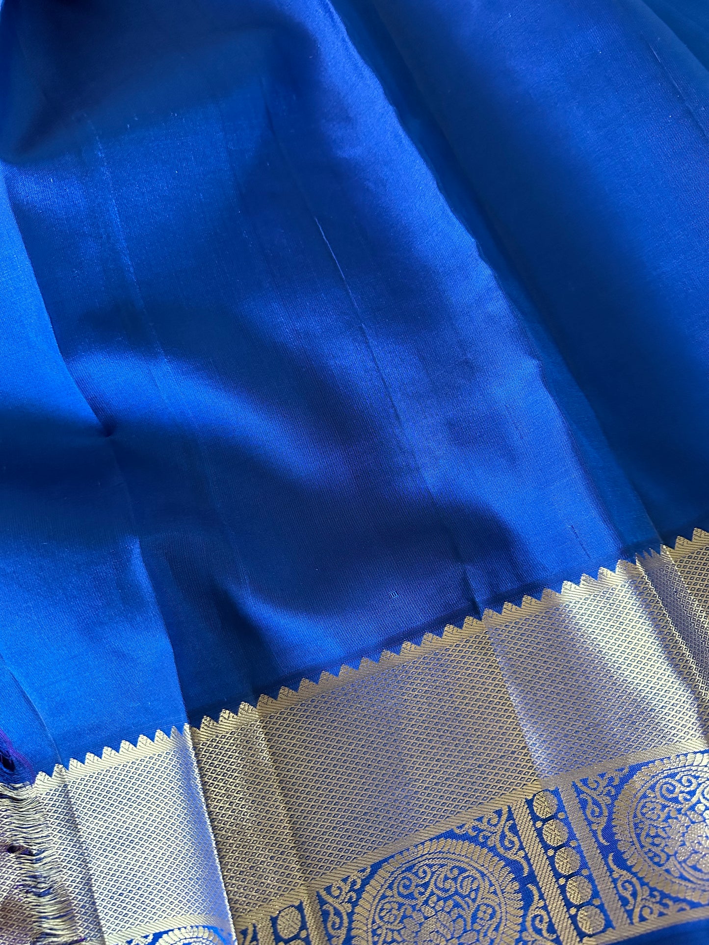 Royal Blue Kanjivaram Pure Silk Saree