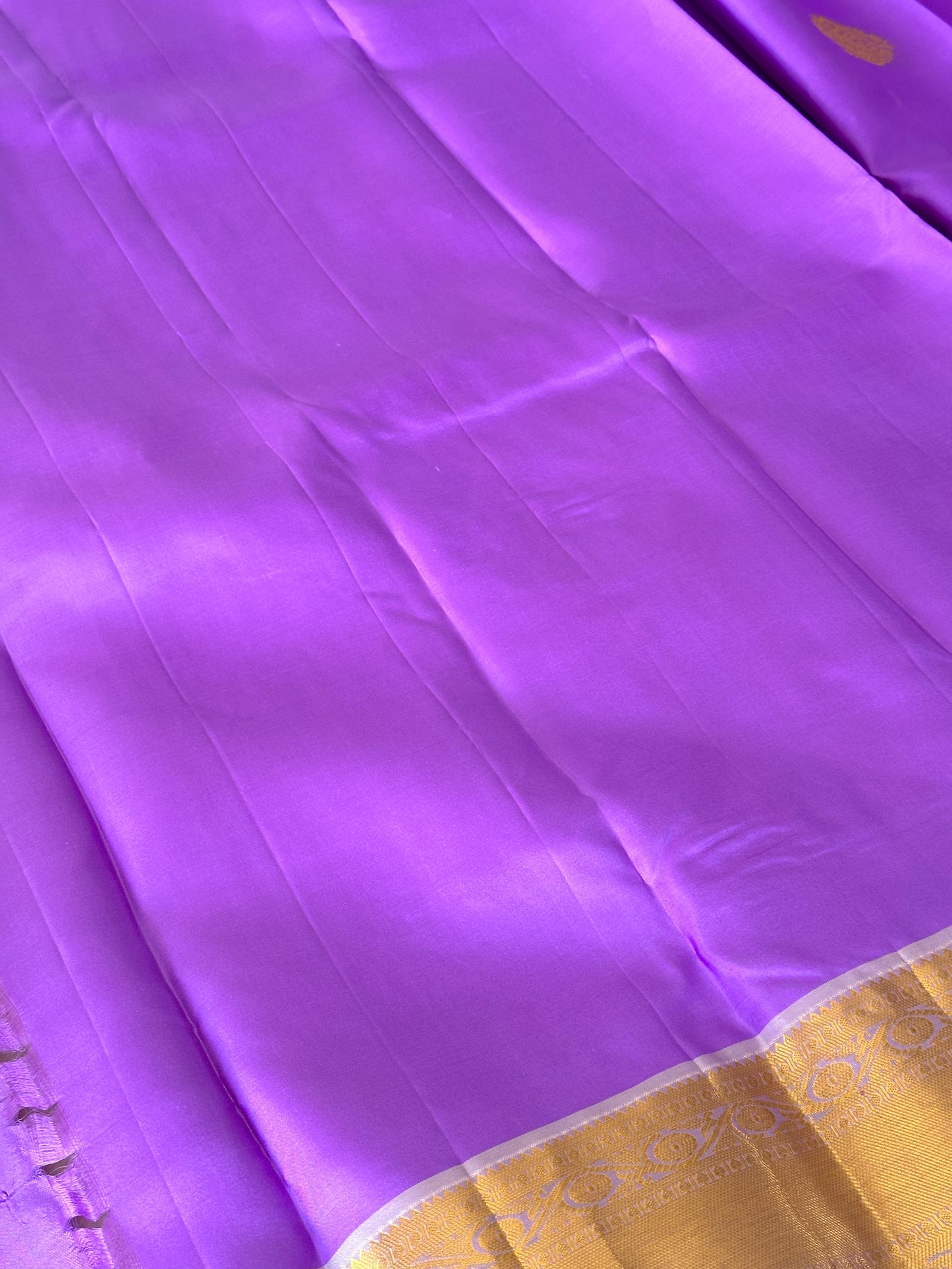 Lilac Kanjivaram Pure Silk Saree