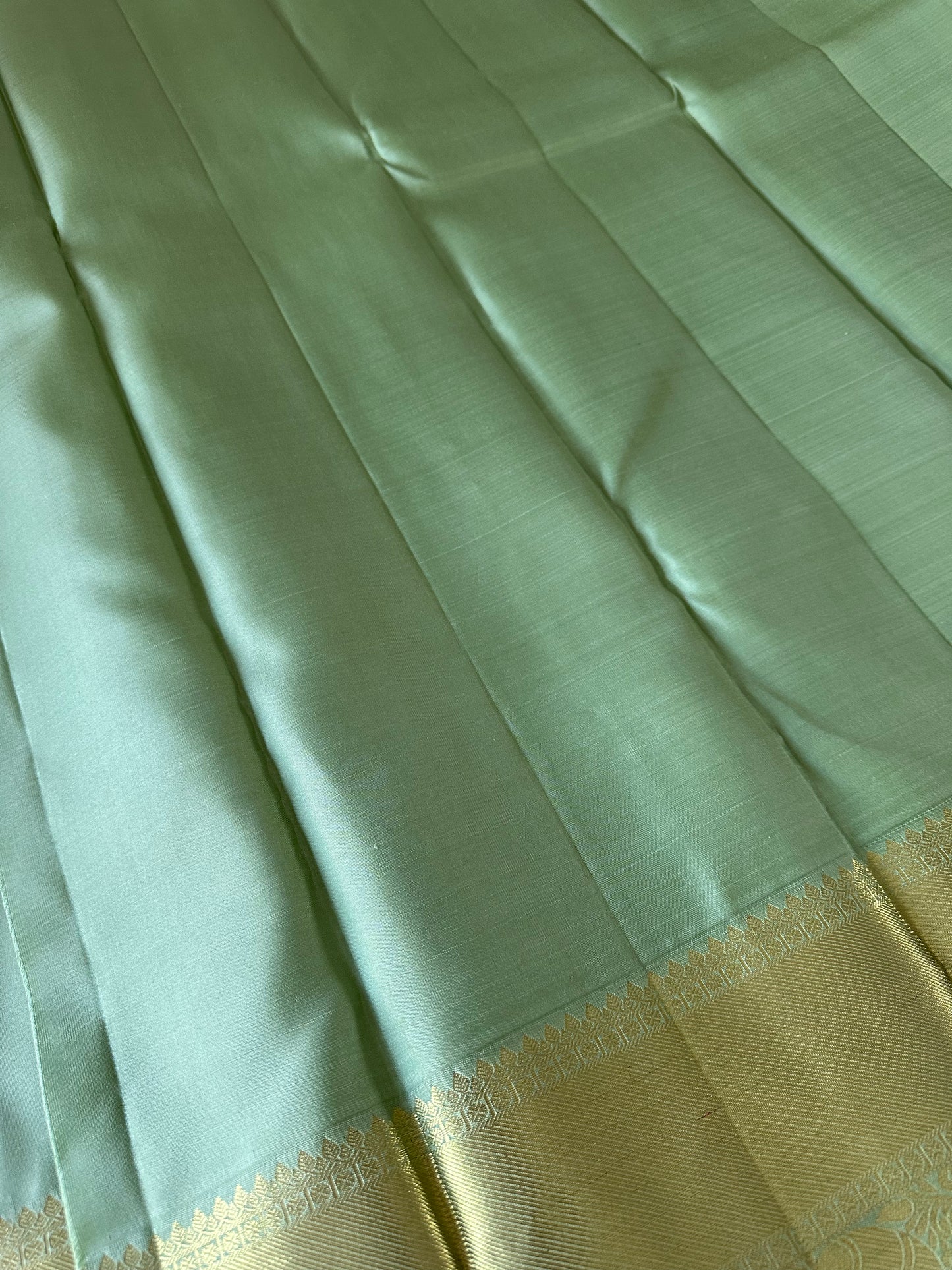 Tea Green Kanjivaram Pure Silk Saree