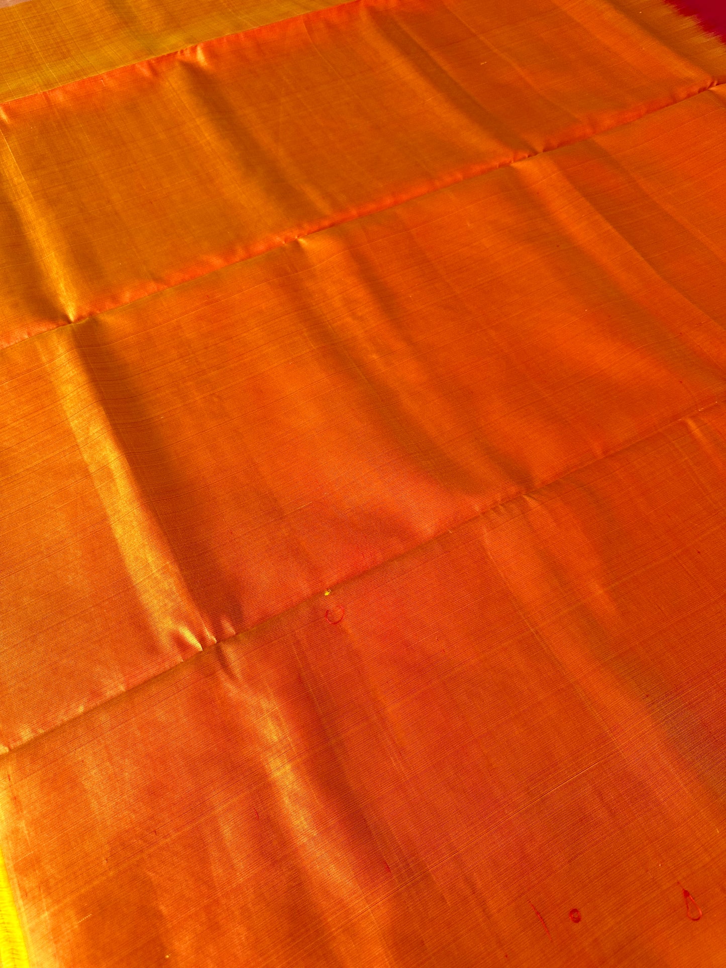 Rani Pink & Orange Kanjivaram Pure Soft Silk Saree