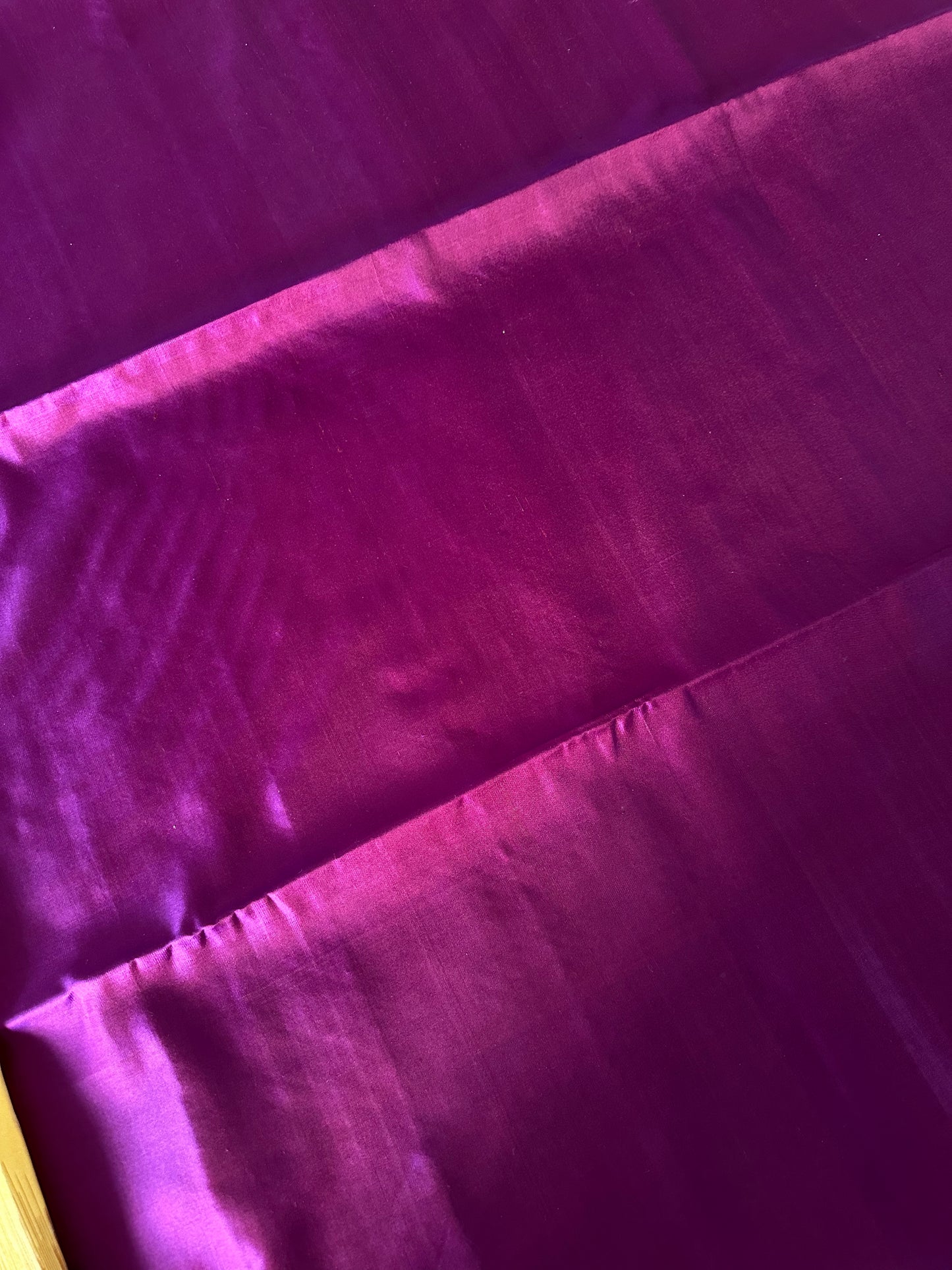 Yellow & Grape Purple Kanjivaram Pure Soft Silk Saree